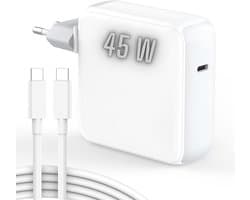 ViaDennis USB-C Oplader voor alle tablets - Snellader - universeel - Kabel + adapter - 45W