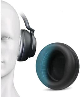 Geschikt voor Microsoft Microsoft Surface Headphone Case Headphones 1e generatie 2e generatie oorhoes Sponge Leather Pad (Zwart) — thumbnail 2