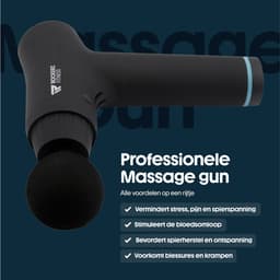 Rockerz Massage Gun - Massage gun professioneel - Massage pistool - 6 opzetstukken - 30 snelheden - Inclusief koffer - Krachtig - Draadloos — thumbnail 3