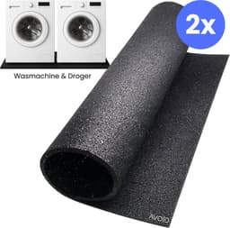AVOID® 2x Anti Tril Mat voor Wasmachine en Droger - Geluiddempend, Anti-Slip en Trillingsvrij voor Stabiele Apparaten — thumbnail 1
