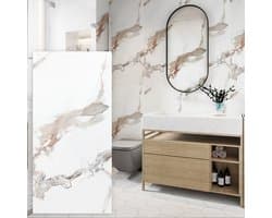 4 Stuks 60x120cm PVC wandpaneel - Marmer plaat - Badkamer paneel - Marmerlook - Renovatiepaneel - Paneel - TV paneel - Televisie paneel - Douchewand - Douchepaneel - Keukenpaneel - Keukenwand - Platina