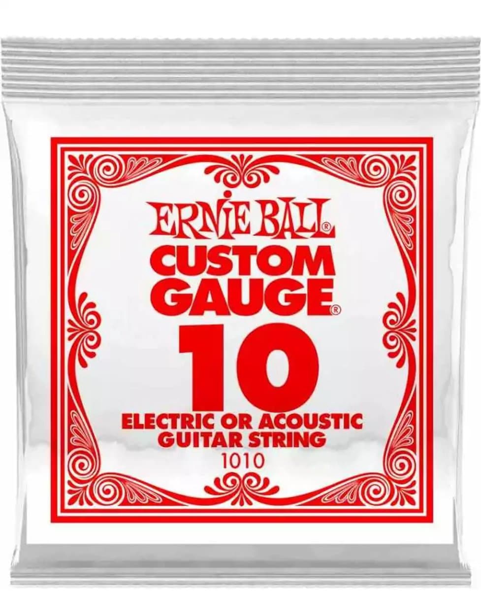 Refill per 6/ERNIE BALL/ELECTRIC STRINGS/Plain steel 010 — afbeelding 1