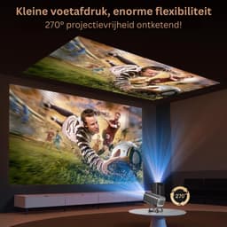 Mini Beamer - Projector met Wifi - Bluetooth — thumbnail 5