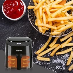 Heteluchtfriteuse 4,5L - 1400W met 8 Kookprogramma's voor Gezonde Bereidingen — thumbnail 1
