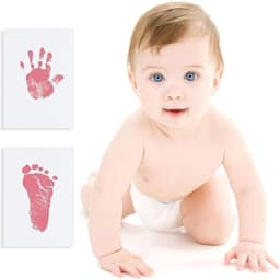 Voet- en handafdruk set - baby - kind - schoon - touch pads - handafdruk - voetafdruk - pasgeborenen - douche cadeau - baby souvenir — thumbnail 5