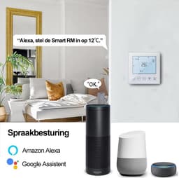 WiFi Smart thermostaat voor elektrische vloerverwarming - 16A - programmeerbaar - Compatibel met Alexa - Tuya Spraak en APP bediening - WLAN — thumbnail 3