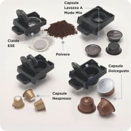 Ariete 1304/11 - Volledig automatisch Espressomachine - voor pads, gemalen koffie en Nespresso* en Dolcegusto* capsules - zwart — thumbnail 2