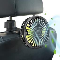 Draagbare 12V USB Auto Fan met 3 Snelheden en 360° Rotatie voor Koeling in Voertuigen — thumbnail 3
