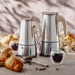 Camry CR 4424 RVS Moka Pot – 9 Kops Espresso Percolator – Geschikt voor Inductie, Gas, Keramisch & Halogeen – 450ml – Veiligheidsventiel – Vaatwasserbestendig — thumbnail 4