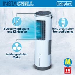 Aircooler met waterkoeling - 3 niveaus - Krachtige maxi-tower-luchtkoeler met 8,5L tankvolume voor langdurig koelen — thumbnail 3