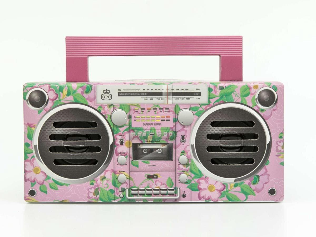 GPO BRONXPINK - Draagbare bluetooth speaker Bronx, jaren '80, roze — afbeelding 1