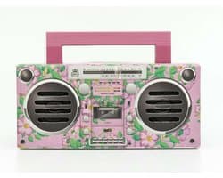 GPO BRONXPINK - Draagbare bluetooth speaker Bronx, jaren '80, roze