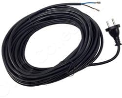 Stroomkabel kabel snoer voor stofzuiger haspel 2x0.75mm2 Universeel 15 meter met kabelschoentjes - kabelhaspels