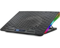 Spirit of Gamer Airblade 800 Laptop Cooler RGB - 17 inch - LCD display
