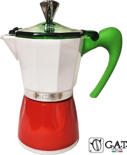 G.A.T. Italia Tricolore 6 kops - Percolator - 300ml - Made in Italy — thumbnail 1