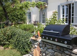 Boretti - Ibrido Top - gas/houtskool Inbouwbarbecue Buitenkeuken - inbouw BBQ — thumbnail 2