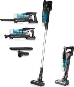 PRIMO PR501SV Steelstofzuiger Draadloos 3-in-1 - Stofzuiger Zonder Zak - Kruimelzuiger - HEPA Filter - Grijs/Blauw — thumbnail 1
