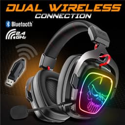 Spirit of Gamer Headset – Gaming – Gaming Headset – RGB – Comfortabel Ontwerp – Draadloos – Bluetooth – Zwart — thumbnail 5