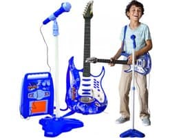 Elektrische gitaar + microfoon + versterker