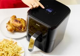 MPM - Airfryer 4,5 Liter Heteluchtoven - Digitaal LED-Display - 1400W Hetelucht Friteuse - Zwart — thumbnail 18