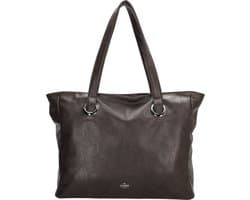 Charm London Liberty Laptoptas 17,3 inch - Laptop - Werk - School - Laptopvak 15" tot 17,3" - Dames Tas - Donkerbruin