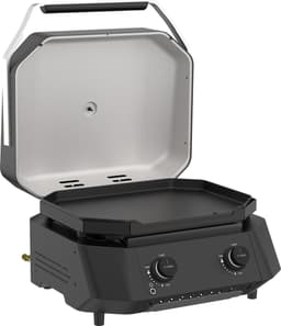 Cozze® G-500 Gas Plancha BBQ met Deksel - 2 Gasbranders - BBQ Bakplaat voor Buiten Koken - 6,5 kW - Bijenwas/Zwart - Outdoor Cooking — thumbnail 4