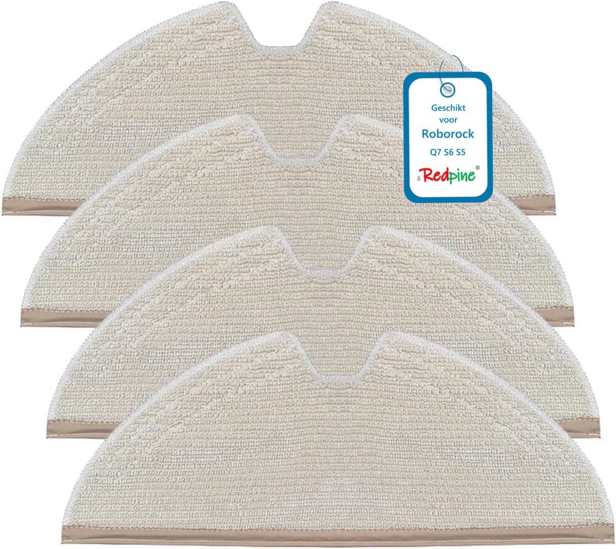RedPine Wasbare Dweildoeken geschikt voor Roborock Q8 Max, Q7 Max, S6 serie dweilpads vervanging — afbeelding 1