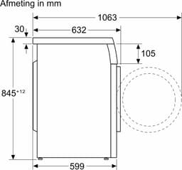 Siemens WU14UT20NL iQ500 - Wasmachine - 8 kg - 1400 rpm - Verkort de programmaduur met maar liefst 65% met VarioSpeed - waterPerfect Plus: voor optimaal duurzaam watergebruik — thumbnail 11