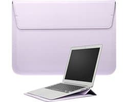 2-in-1 Laptopsleeve 10 tot 12 inch - Wijnrood - Laptopsleeve voor Dames / Heren - Laptop Tas Sleeve met Standaard