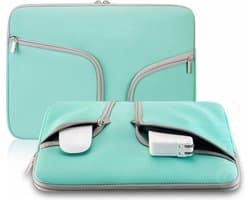 Laptophoes 13 tot 13,3 inch - Mint Groen - Laptoptas Dames / Heren - Waterafstotend - Tas Voor Laptop 12 Inch - Hoes met Ritssluiting