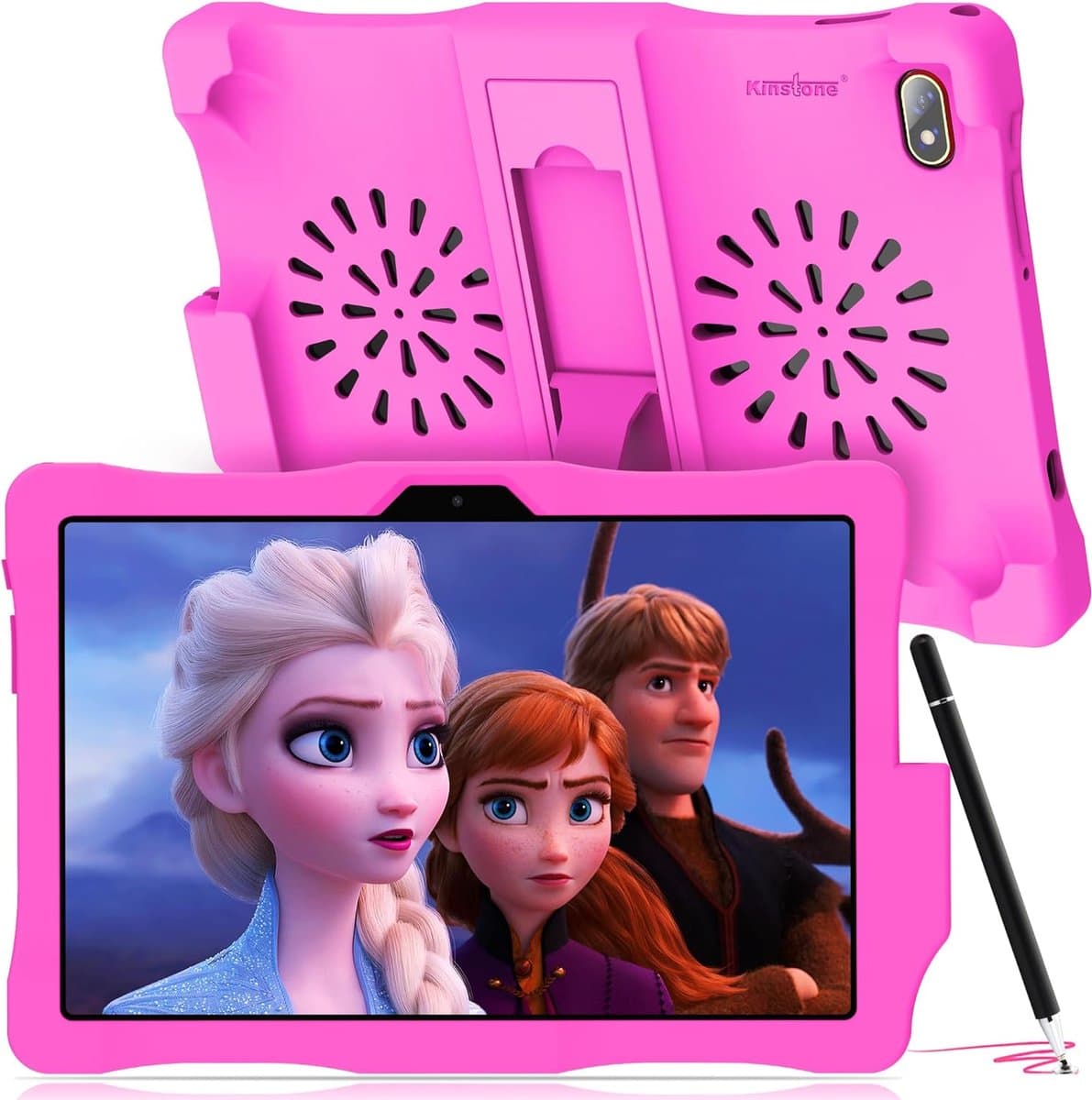 Kindertablet - 10.1 Inch - Tablet - Android 12 - 3GB RAM - 32GB ROM - 5MP Camera - Met Hoes en Pen — afbeelding 1