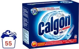 Calgon 3 in 1 Powerball Tabs Wasmachine Reiniger en Anti kalk - 55 Tabletten — thumbnail 1