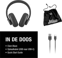 Fresh 'n Rebel Clam Blaze – Draadloze Bluetooth Koptelefoon – 80 uur Speelduur – Met volume wiel - Storm Grey — thumbnail 8