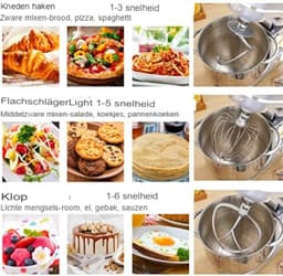 Mixer met Mengkom - Mixer met Kom - Mixer met Mengkom Keukenmachine - Mixer Keukenmachine — thumbnail 5