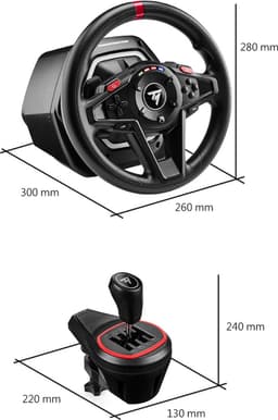 Thrustmaster T128-X + TH8S SHIFTER - Racestuur en Pedalen - Force Feedback - met shifter - voor PC, Xbox Series - geschikt voor Forza Horizon 6 — thumbnail 8