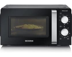 Severin MW 7781 - Magnetron met grill - 17 liter - Draaiknop bediening - Zwart