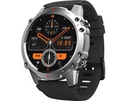 Cinturio Explorer Smartwatch - HD Scherm - Met twee bandjes - Voor heren en voor dames met bel functie hartslagmeter stopwatch whatsapp meldingen en veel sportfuncties etc.etc. Voor iOS en Android