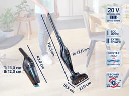 Leifheit Rotaro Powervac 2in1 steelstofzuiger - met kruimelzuiger - 20V — thumbnail 4