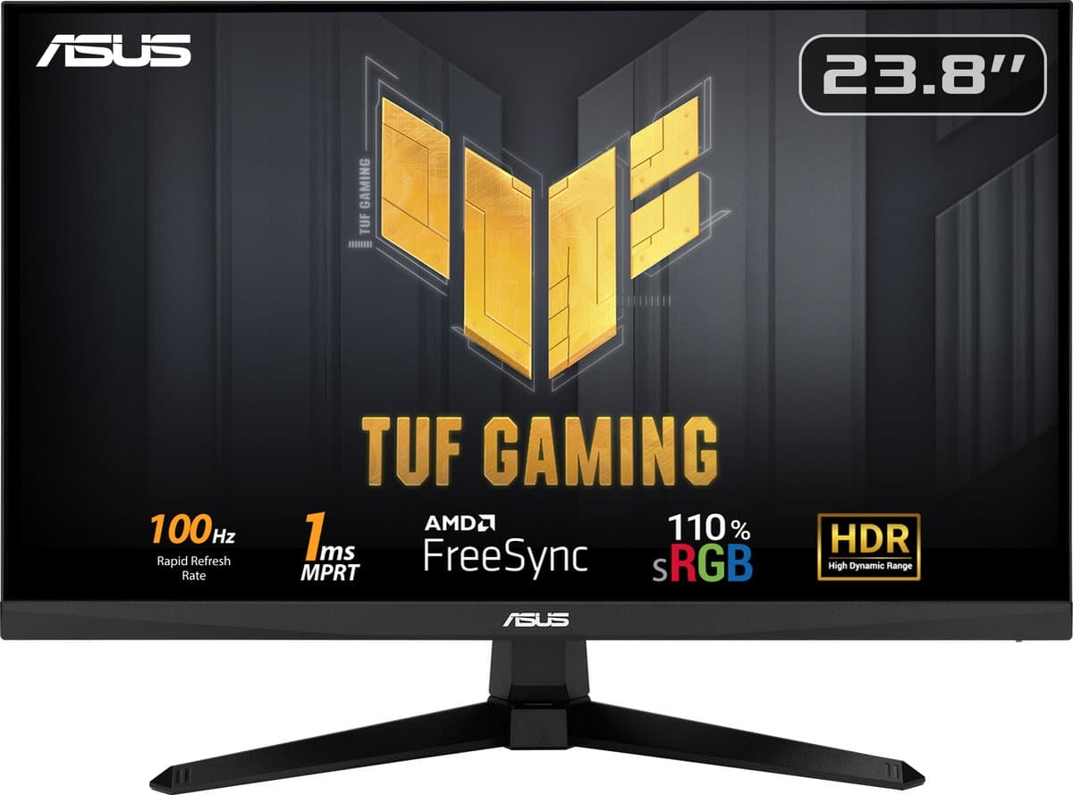 ASUS TUF Gaming VG246H1A computermonitor 60,5 cm (23,8") 1920 x 1080 pixels Full HD LED zwart — afbeelding 1
