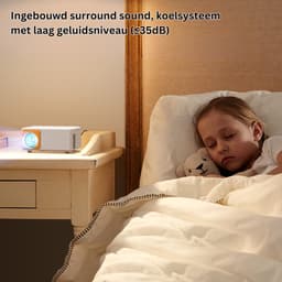 Synergy - Mini Beamer - Input tot Full HD 1080P - Projector - Mini Projector - HDMI - USB - Wit - Smartphone - Draagbaar - Ingebouwde speaker — thumbnail 2