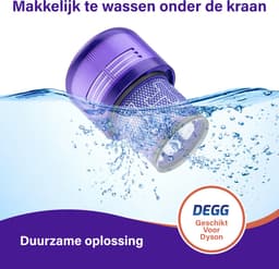 DEGG® - Hepa Filter Geschikt voor Dyson V11 & V15 - Wasbaar - Vervangt Dyson V11 & V15 Filter - Onderdelen - Duurzaam - Premium Kwaliteit - 2 STUK(S) CONTROLEER UW MODEL ! — thumbnail 3