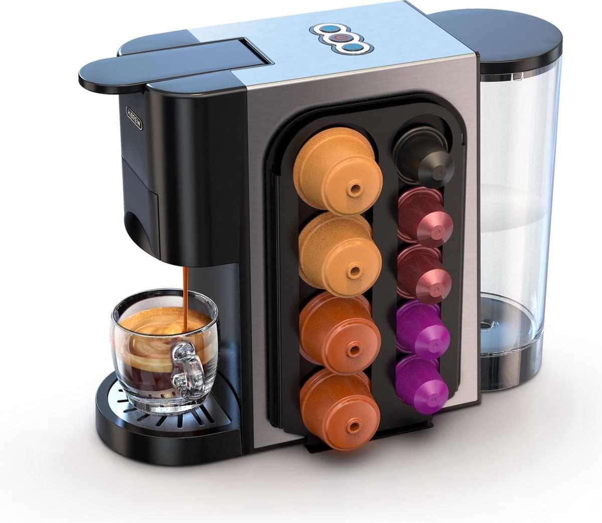 ProductPlein - Hibrew Koffiemachine Met Capsulehouder - 5-in-1 Koffiezetapparaat - Koffie machine - Koffieapparaat - Meerdere capsules mogelijk — afbeelding 1
