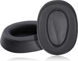 Somstyle Oorkussens geschikt voor Sony WH-H900N / MDR-100ABN Koptelefoon - 2 Stuks - Zacht Schuim - Eiwitleer - Zwart — thumbnail 5