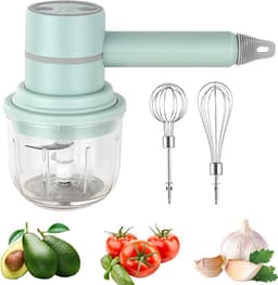 Mini Elektrische Handmixer - 2in1 - USB Oplaadbare Staafmixer - Draadloos & Waterdicht - Eenvoudig Schoon te Maken - 300ml — thumbnail 1