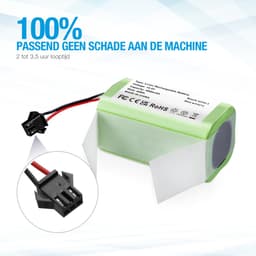 ElegaTech Batterij Geschikt voor RoboVac 11, 11S, 11S Max, 12, 15C Max, 30C Max, 35X & DEEBOT N79S - Vervangende Accu 14.4V 3200 mAh Geschikt voor Automatische Robovac Stofzuigers — thumbnail 4