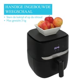 Wartmann Airfryer - 5,7L - PFAS-vrije - Keramische Mand - Met Ingebouwde Weegschaal - Duurzaam - Energiezuinig - Vaatwasserbestendige Mand - WM-2203 AF — thumbnail 5