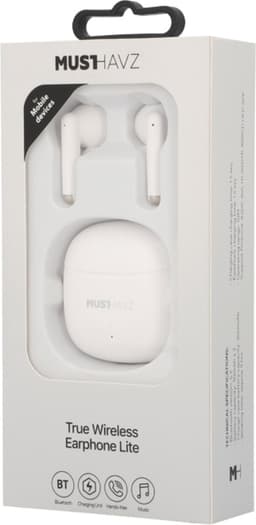 Musthavz True Wireless Earphone Lite Earbuds - Draadloze Oordopjes - Wireless Bluetooth Earphones - Oortjes geschikt voor Apple en Android - Wit/White — thumbnail 4