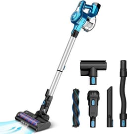 Handstofzuiger met Steel - Draadloze Steelstofzuiger - Handheld Vacuum Cleaner - Afneembare Kruimelzuiger - Kruimeldief Best Verkocht - Blauw — thumbnail 1