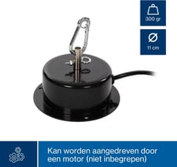 HQ-Power Disco spiegelbol Ø 50 cm, spectaculaire lichteffecten voor feestjes, veilig ophangsysteem en facetglas, dansvloer accessoire voor disco en meer — thumbnail 4
