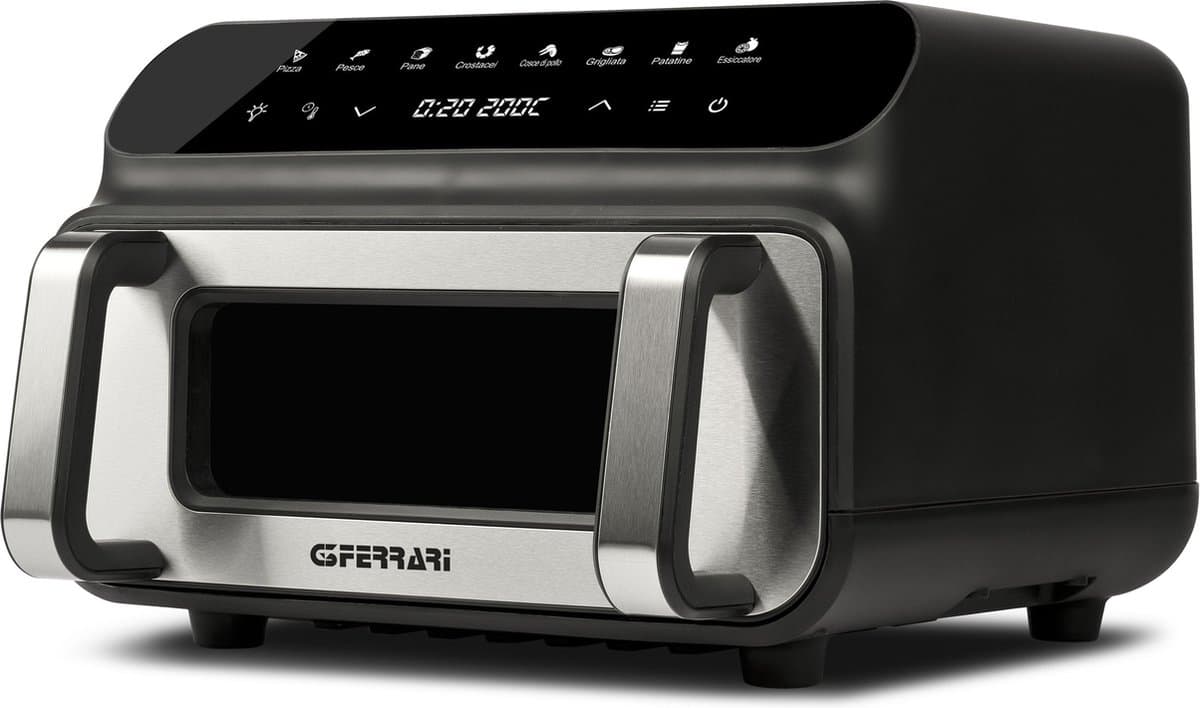 G3 Ferrari Friggisano BBQ – Airfryer & Grill 10L – 2000W – 50-230°C – 8 Programma’s – Digitale Display – Met Grillrooster, Airfryer Tray en Ronde Bakvorm — afbeelding 1